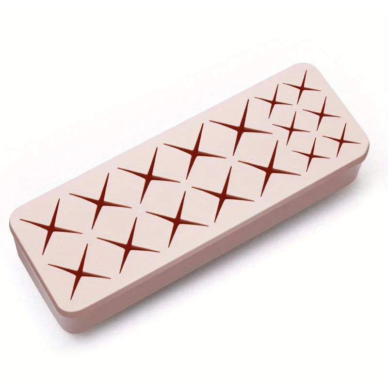 Silicone Lipstick Holder Makeup Organizer Tray