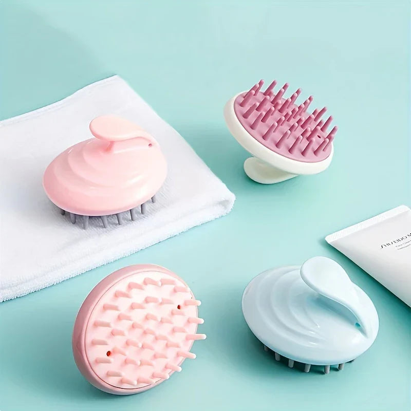 Silicone Scalp Massager Shampoo Brush