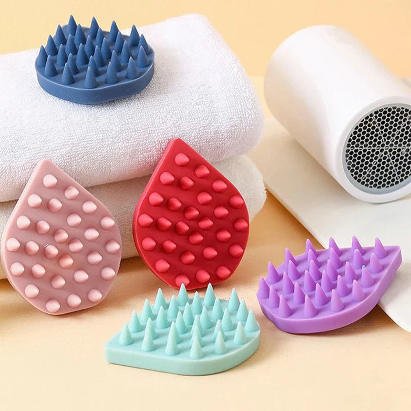 Silicone Scalp Massager Shampoo Brush Hair Scrubber