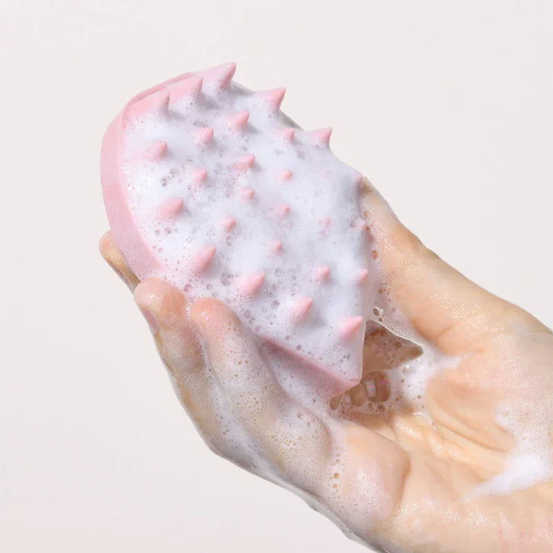 Silicone Scalp Massager Shampoo Brush Hair Scrubber