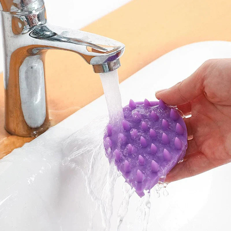 Silicone Scalp Massager Shampoo Brush Hair Scrubber