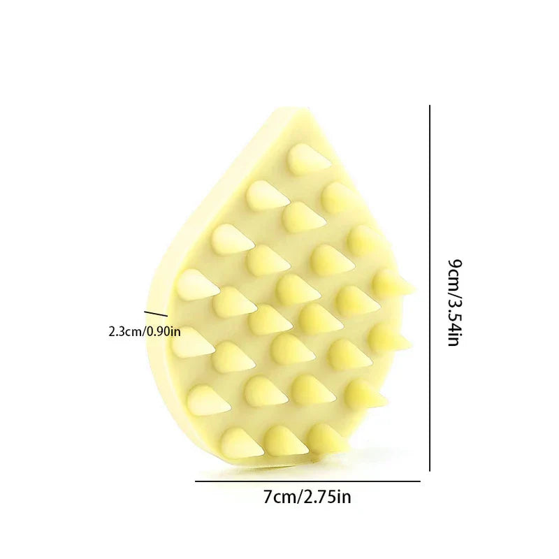 Silicone Scalp Massager Shampoo Brush Hair Scrubber