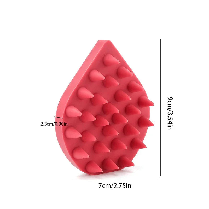 Silicone Scalp Massager Shampoo Brush Hair Scrubber