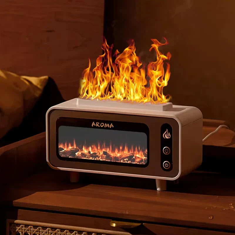 Simulation Flame Aroma Diffuser Humidifier