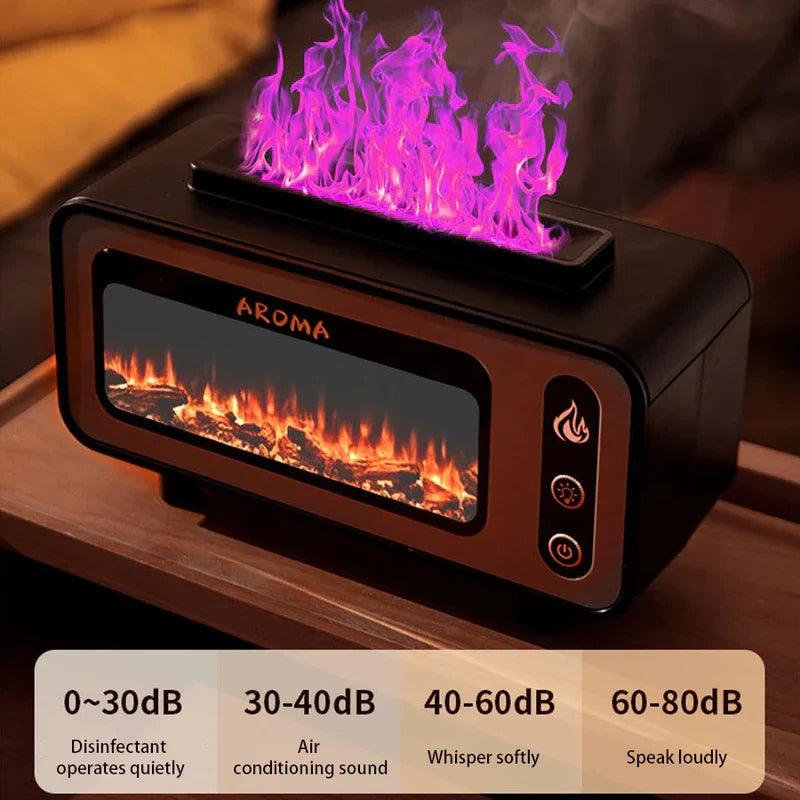 Simulation Flame Aroma Diffuser Humidifier