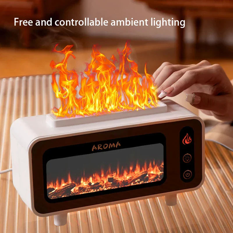 Simulation Flame Aroma Diffuser Humidifier