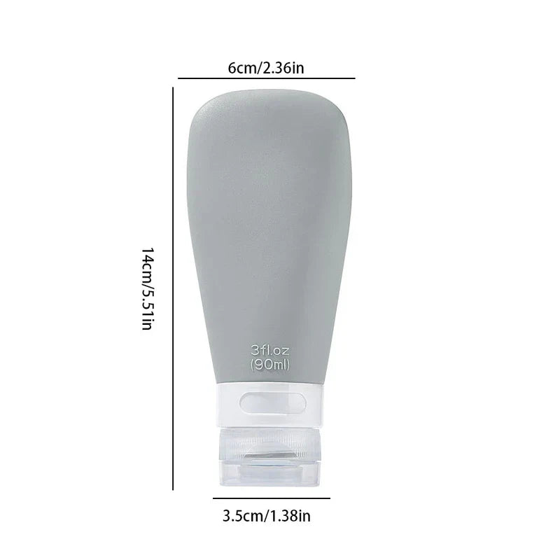 Single Refillable Travel Toiletry Bottle Container