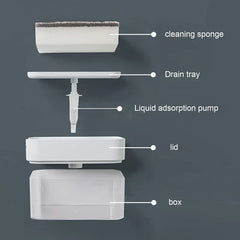 Soap Dispensing Cleaning Brush Press
