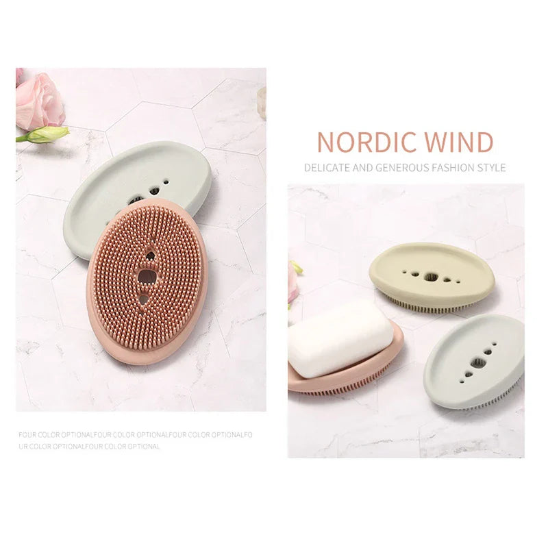 Soap Dispensing Dish Scrubber Brush