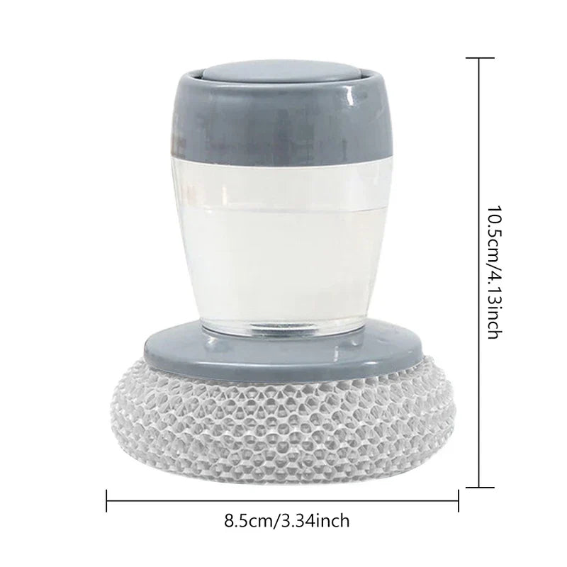 Soap Dispensing Pot Scrubber Dish Brush