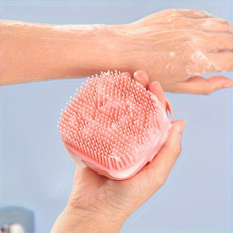 Soft Silicone Pet Bath Massage Brush Scrubber