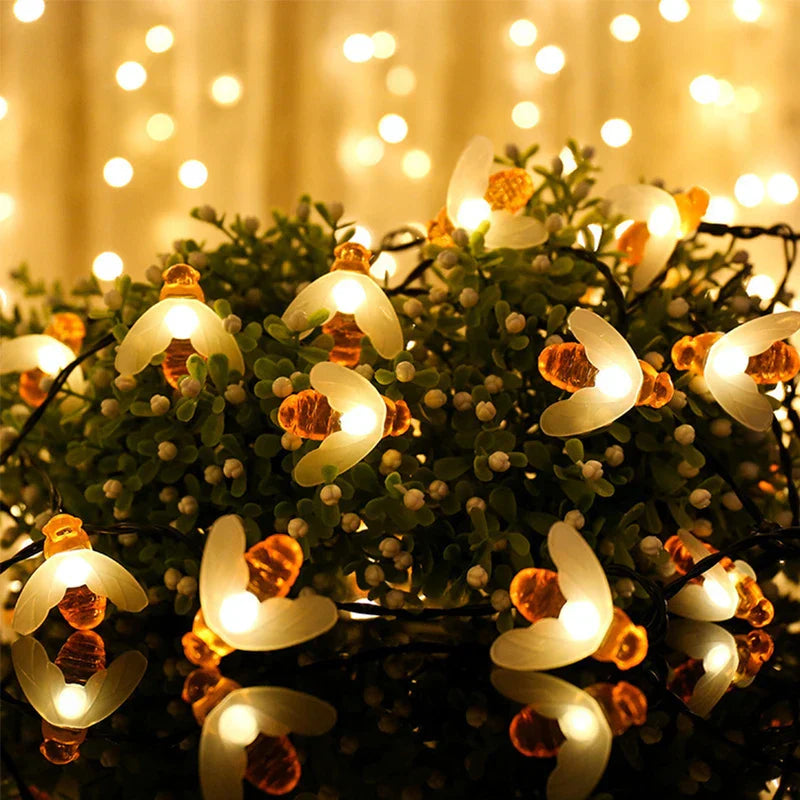 Solar Powered Outdoor String Lights