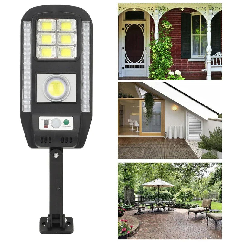 Solar Powered Security Motion Light Fixture