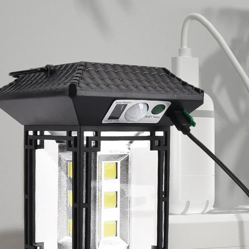 Solar Sensor Lantern Camping Light