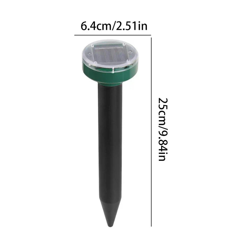 Solar Ultrasonic Mole Snake Repellent Spike