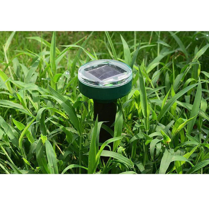 Solar Ultrasonic Mole Snake Repellent Spike