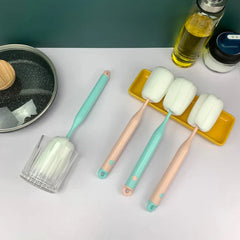 Sponge Bottle Cleaning Brush Wand