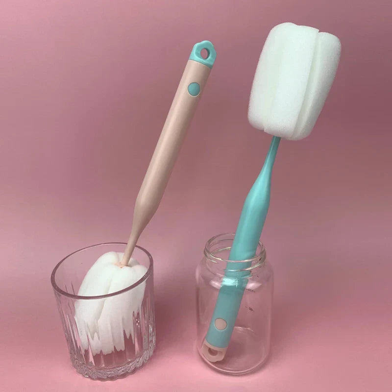 Sponge Bottle Cleaning Brush Wand