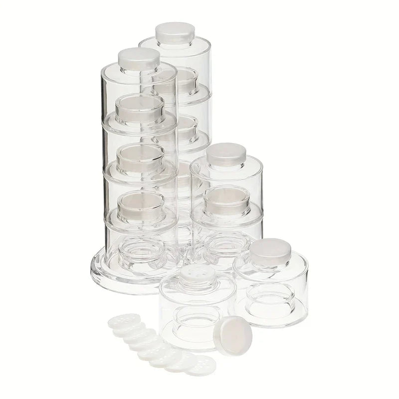 Stackable Tower Spice Container Jars