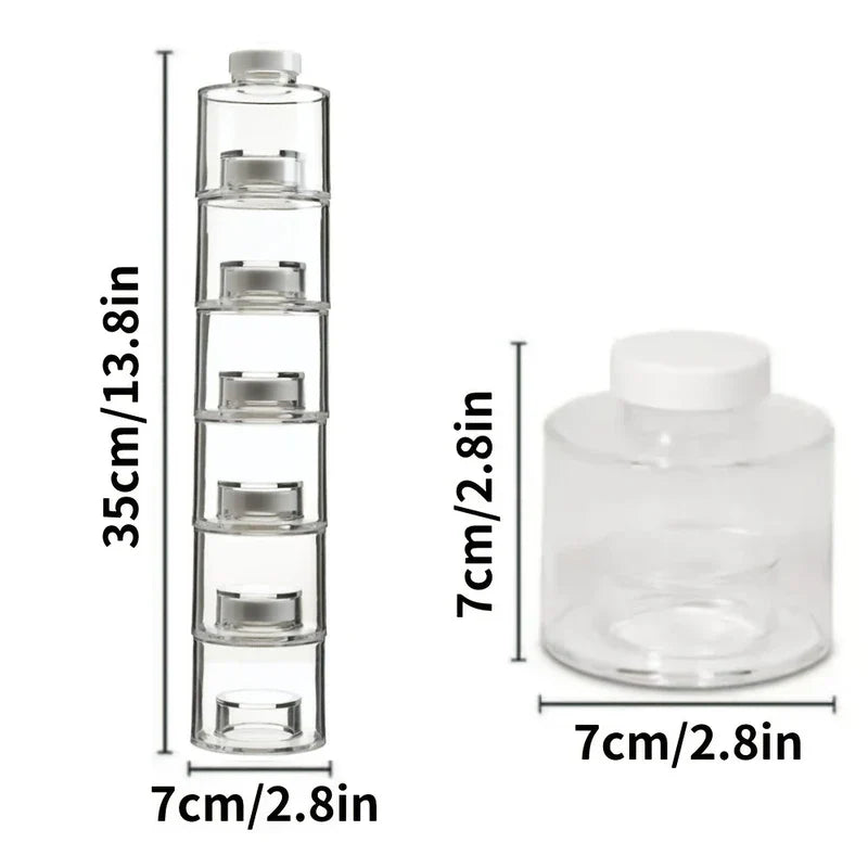 Stackable Tower Spice Jar Set