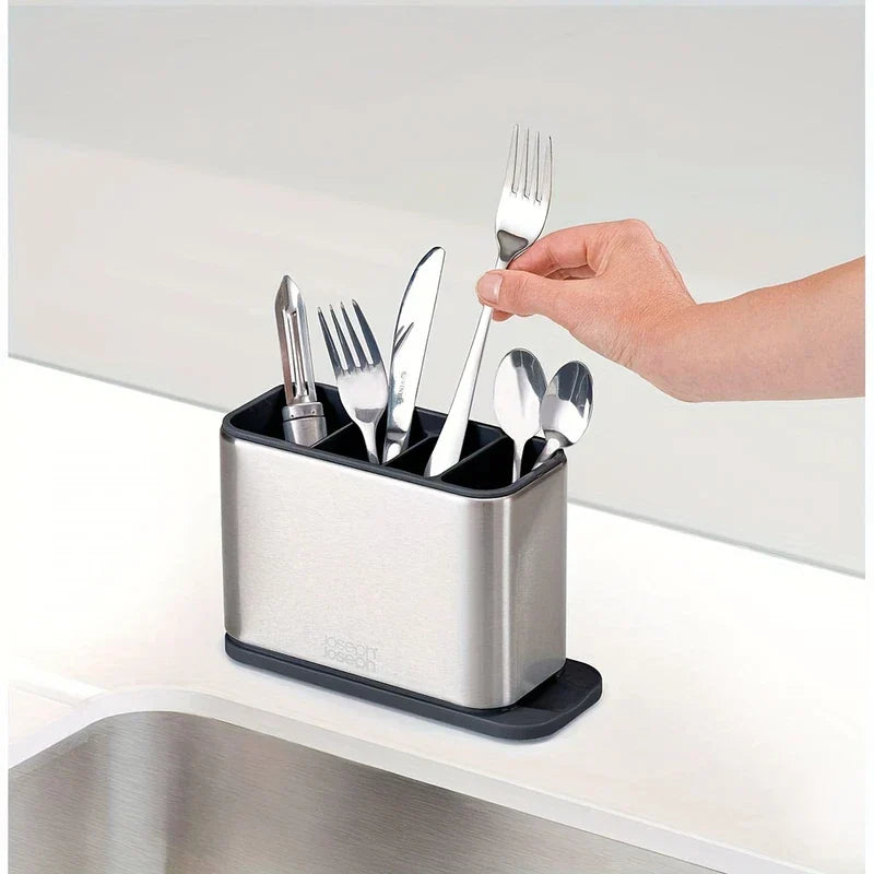 Stainless Steel Cutlery Drainer Holder Caddy