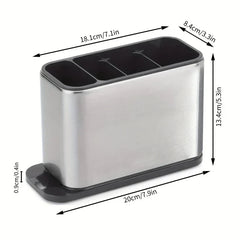 Stainless Steel Cutlery Drainer Holder Caddy