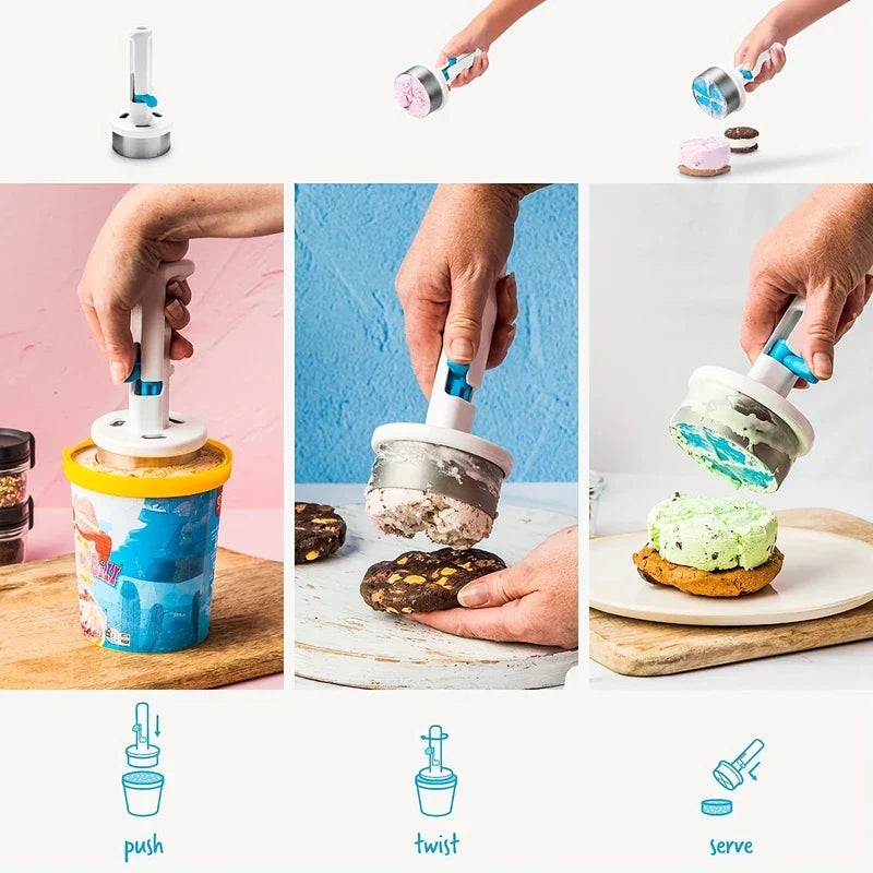 Stainless Steel Ice Cream Scoop Trigger Release