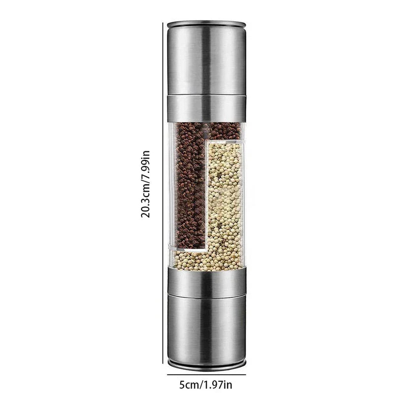 Stainless Steel Manual Grinder Mill (Spice-Salt-Pepper)