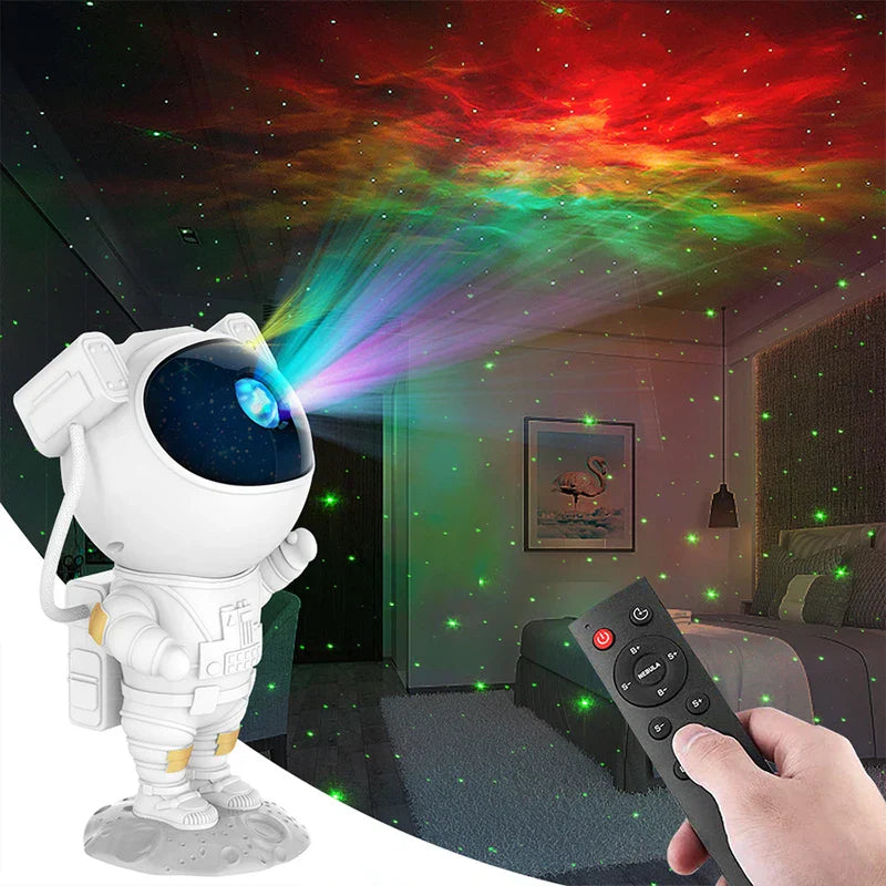 Standing Astronaut Galaxy Star Projector Lamp