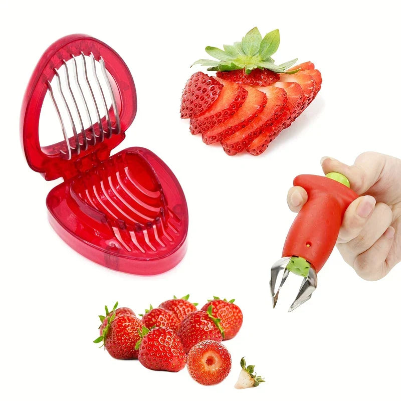 Strawberry Slicer Huller Tool