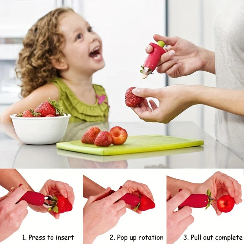Strawberry Slicer Huller Tool