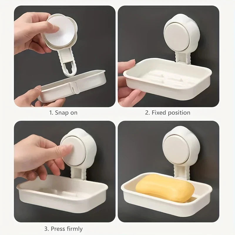 Suction Cup Flower Soap Dish Holder