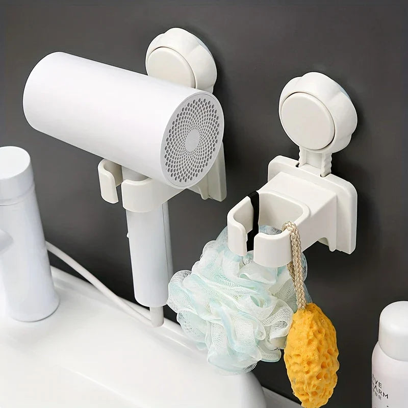 Suction Cup Hair Dryer Holder Wall Mount