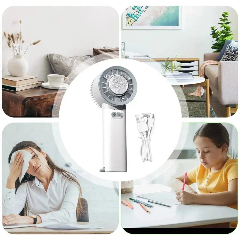 Summer Pocket Cooling Fan Rechargeable Device
