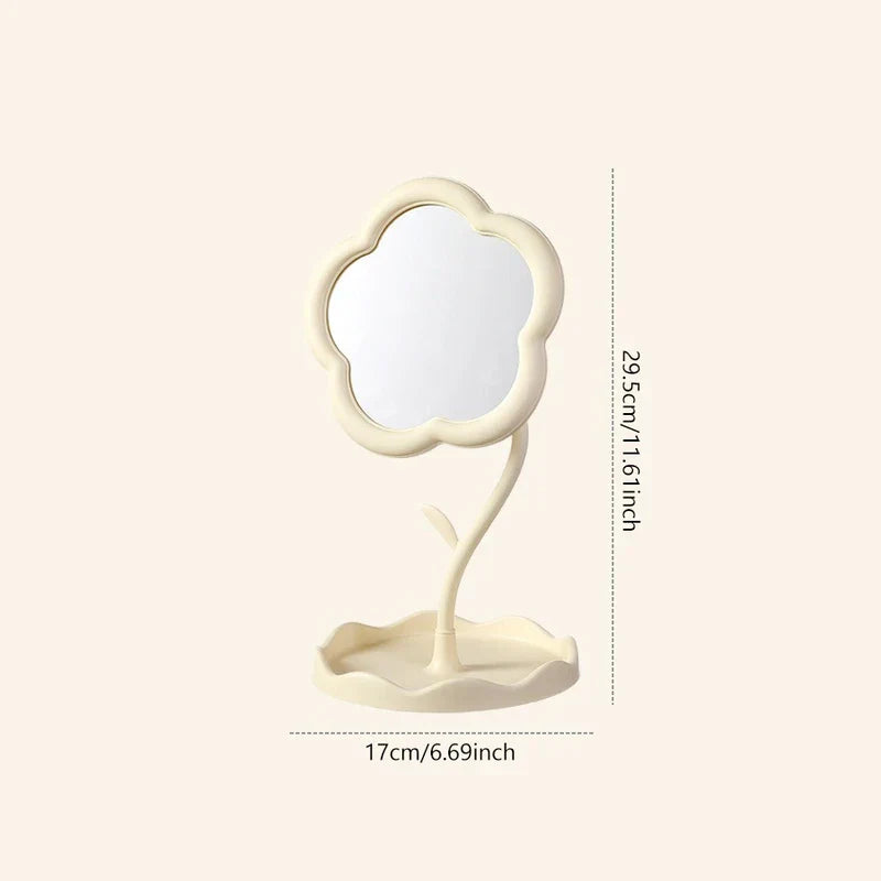 Sunflower Design Vanity Makeup Mirror Desktop