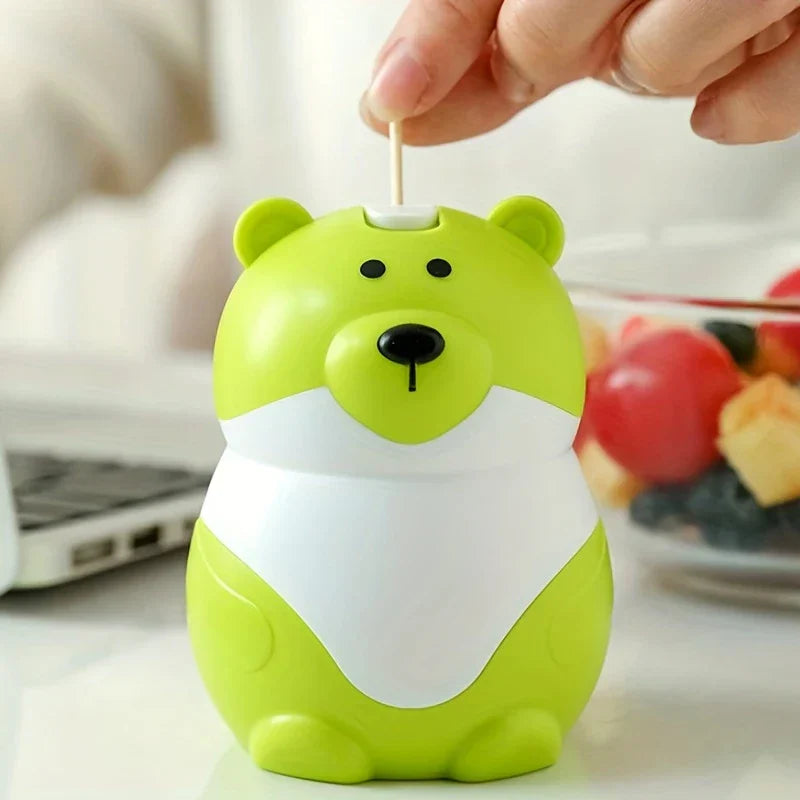 Teddy Bear Dustproof Toothpick Holder