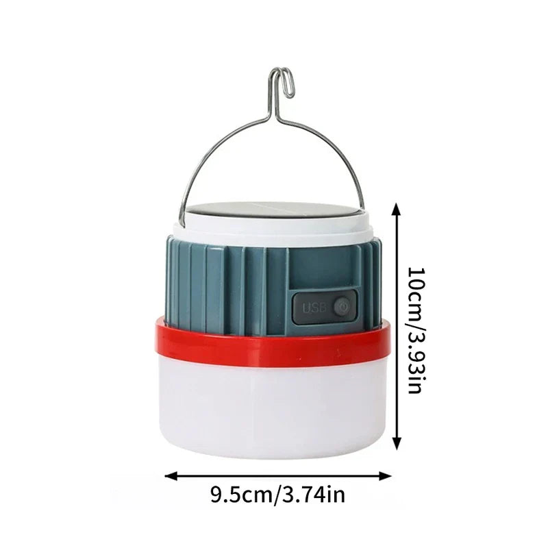 Telescopic Solar Rechargeable Camping Lantern Light