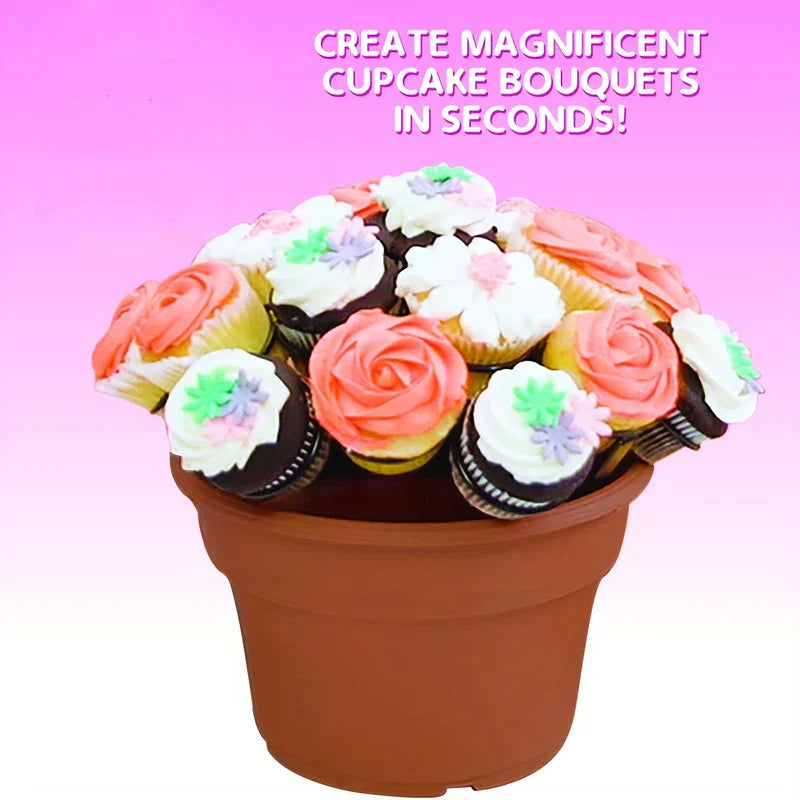 Tiered Flower Pot Cupcake Stand