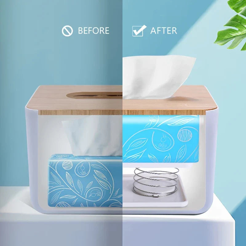 Tissue Box Spring Loaded Lifter Plate