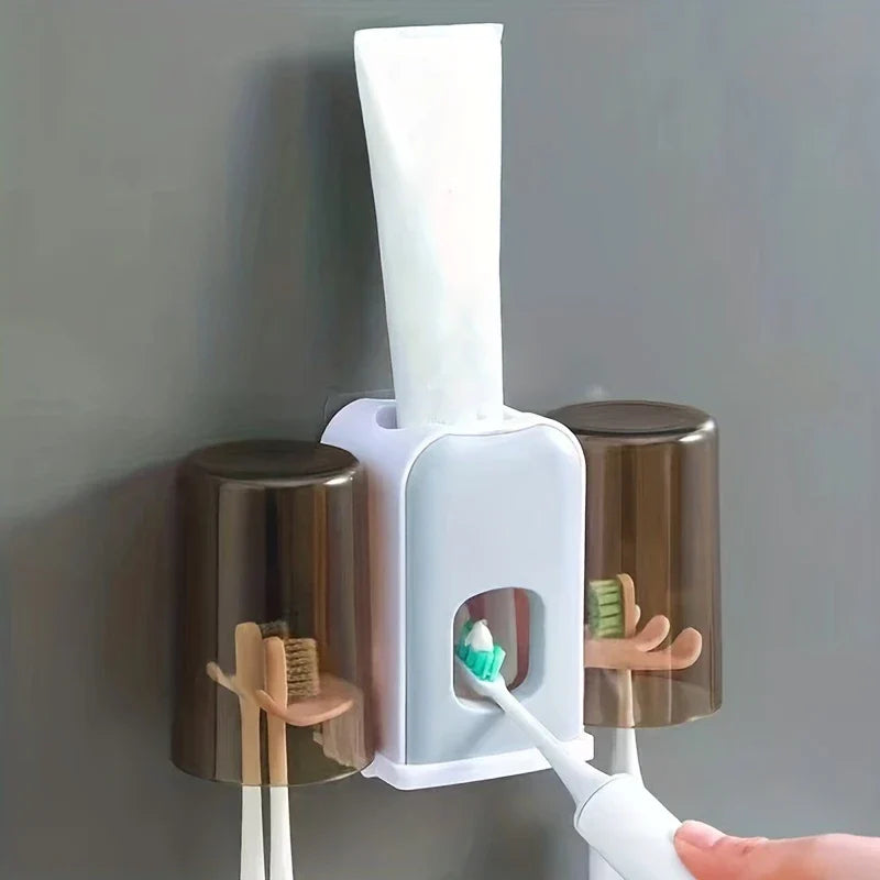 Toothbrush Holder Stand With Rinse Cup