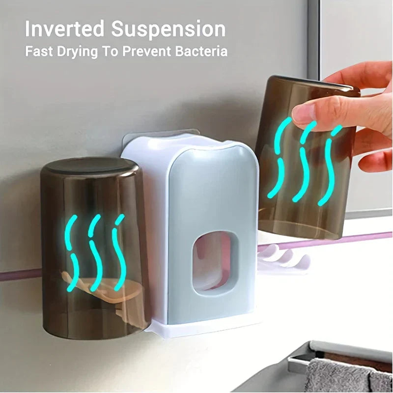 Toothbrush Holder Stand With Rinse Cup