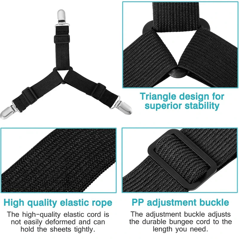 Tri-Glide Slide Buckle Adjuster Clip