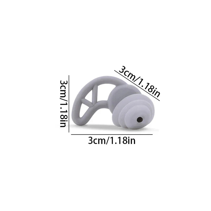 Triple Flange Noise Cancelling Ear Plugs