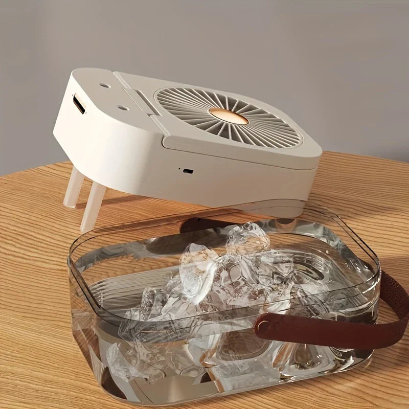 USB Mini Misting Air Cooler Fan Desk