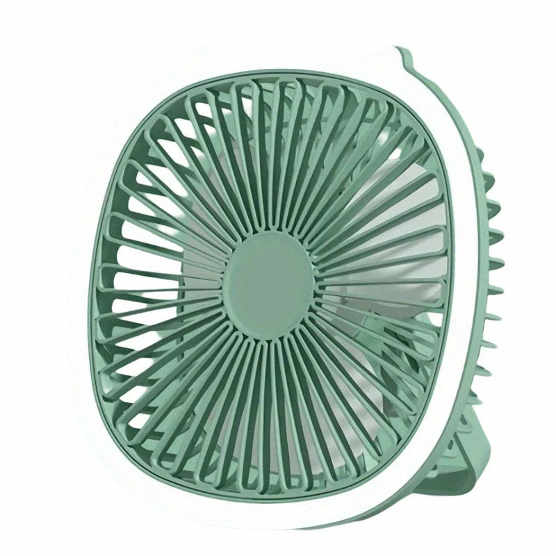 Usb Rechargeable Desk Fan With Led Light