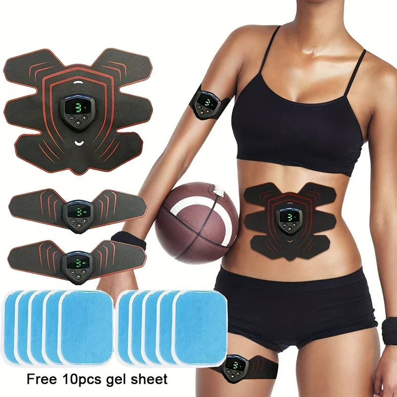 USB Rechargeable EMS Abdominal Toning Belt Trainer