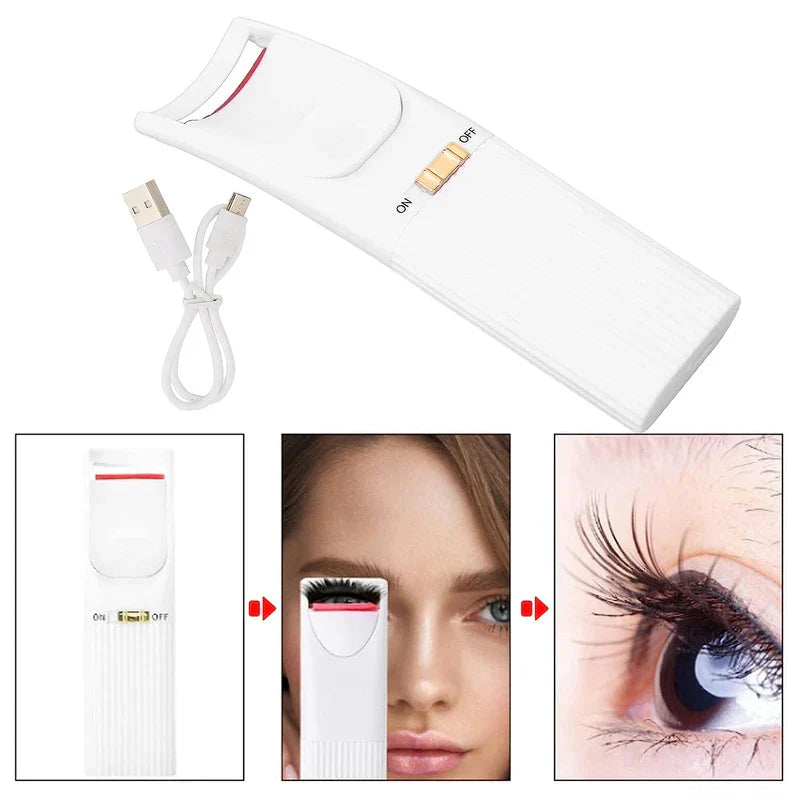 USB Rechargeable Heated Eyelash Curler Clip