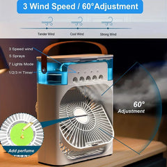 USB Rechargeable Personal Air Cooler Fan