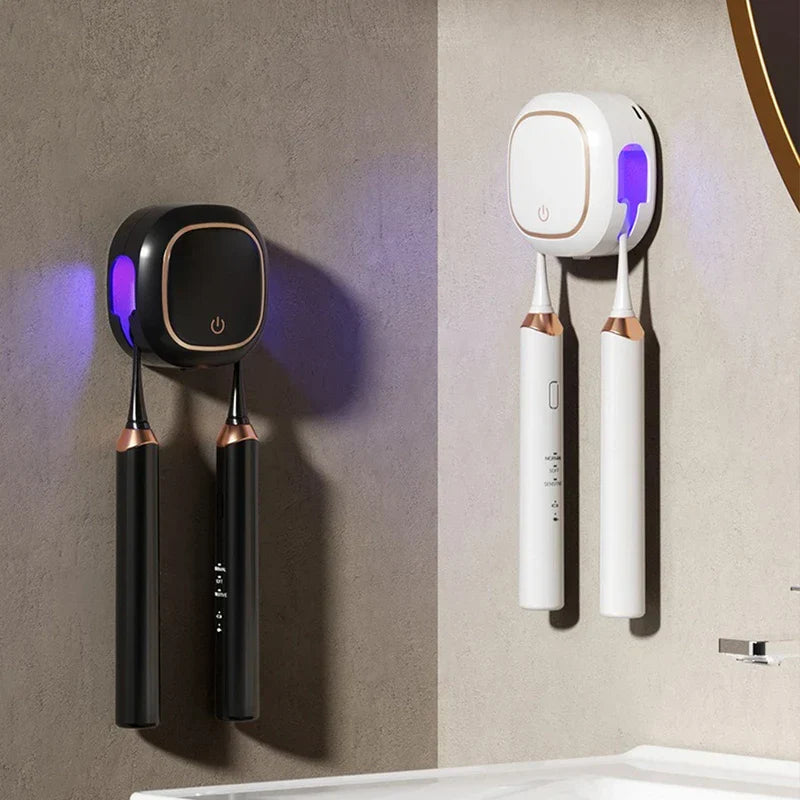 Uv Toothbrush Sanitizer Holder Wall Mount