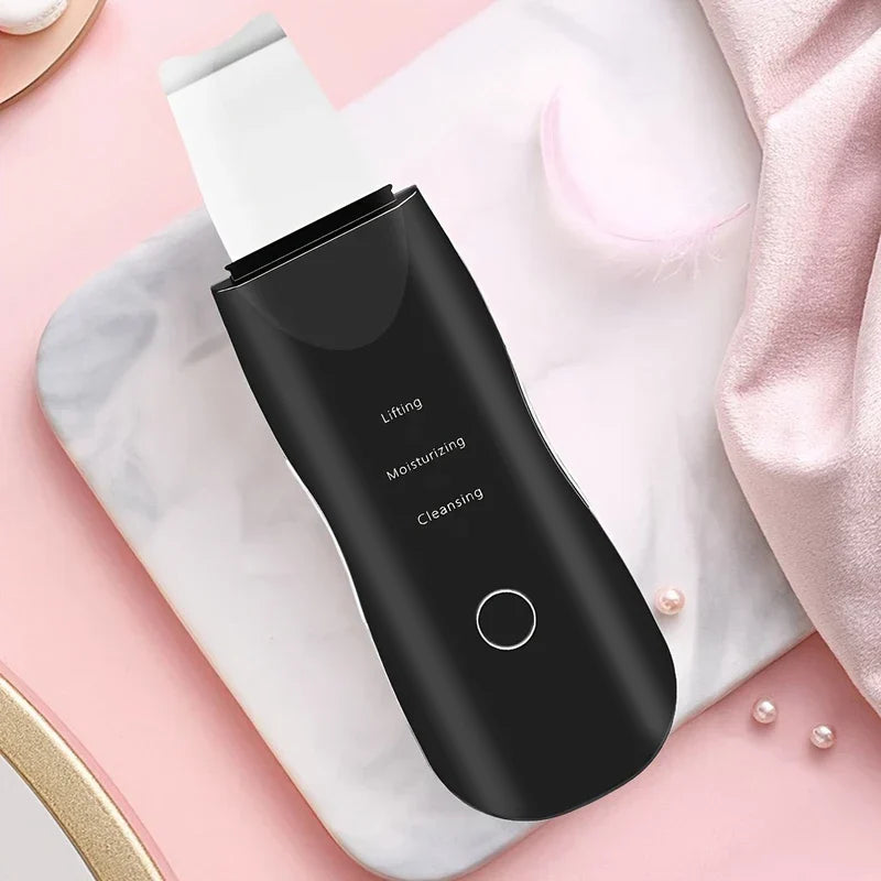 Ultrasonic Facial Skin Scrubber Spatula